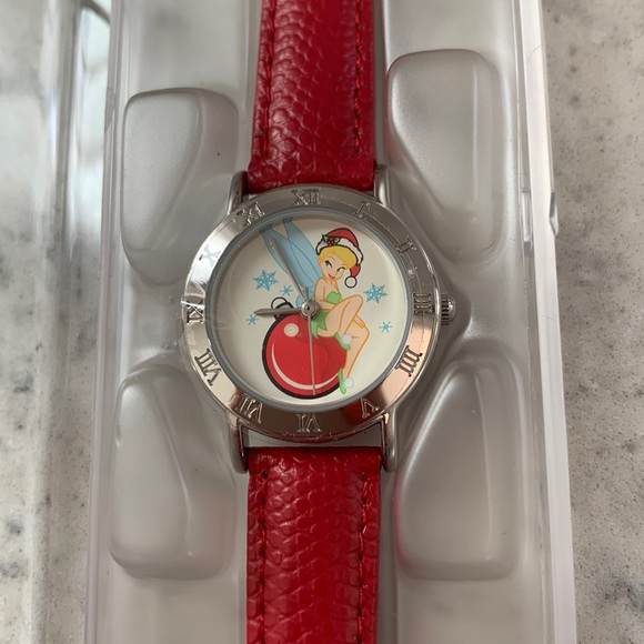 NEW Disney Tinkerbell on Ornament Wrist Watch Cristsmas Hat SPECIAL EDITION - Picture 2 of 9